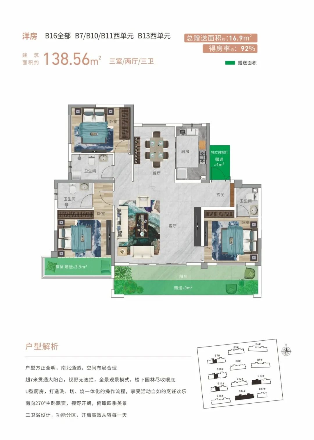 洋房 B16全部 B7/B10/B11西单元 B13西单元